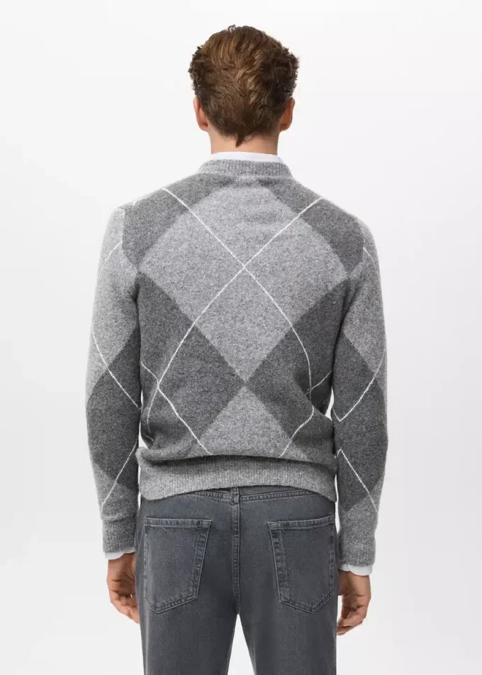 Pull en maille argyle