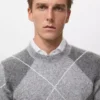 Pull en maille argyle