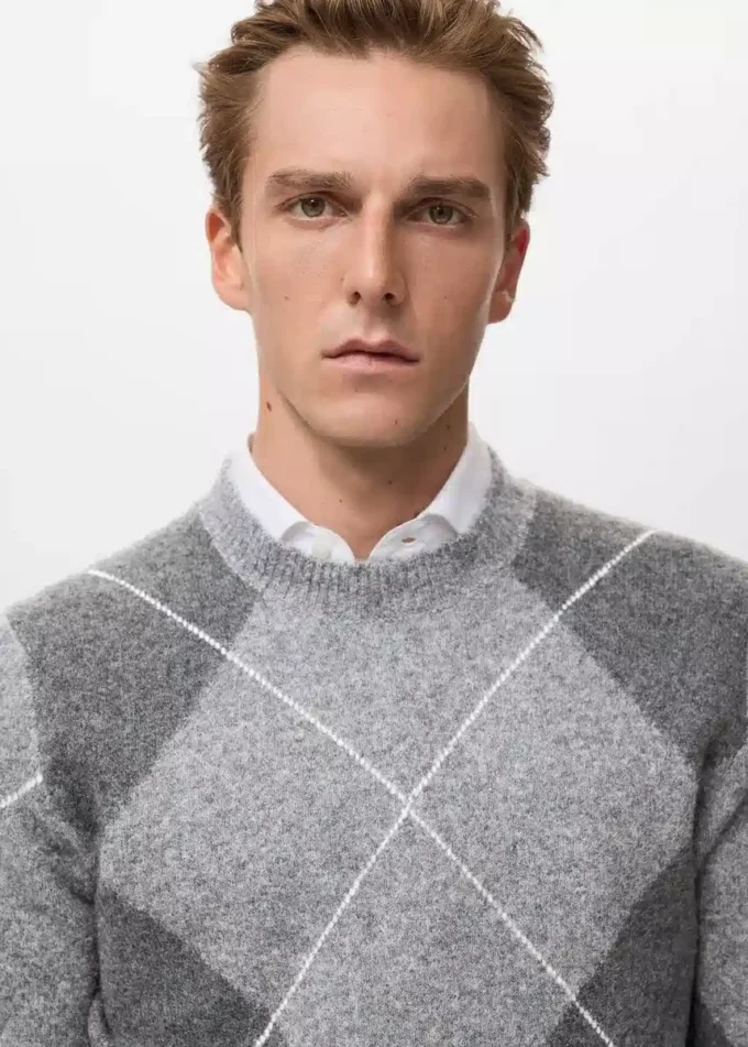 Pull en maille argyle