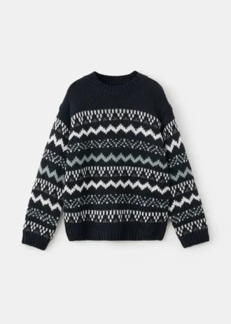Pull en maille avec bordure