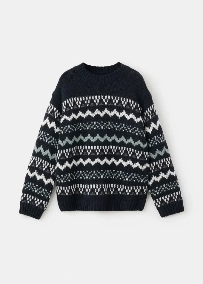 Pull en maille avec bordure Pull en maille avec bordure