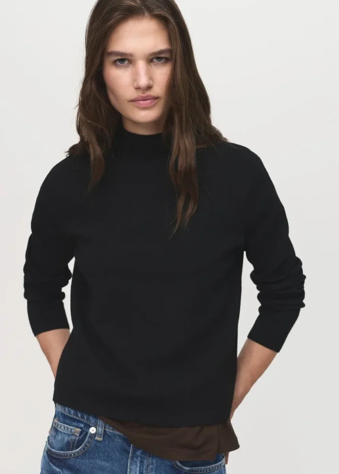 Pull en maille avec col Perkins