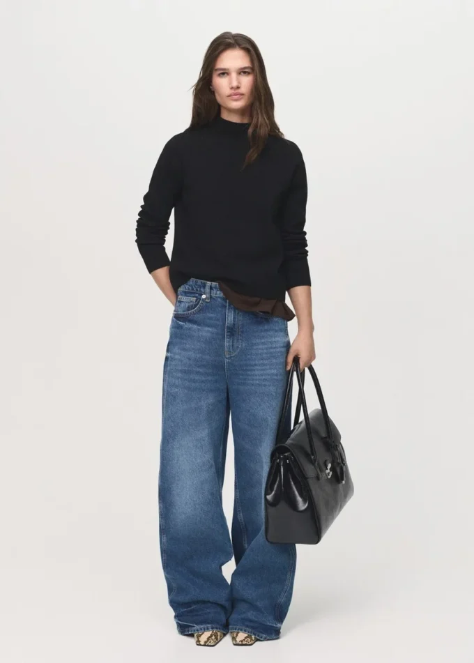 Pull en maille avec col Perkins