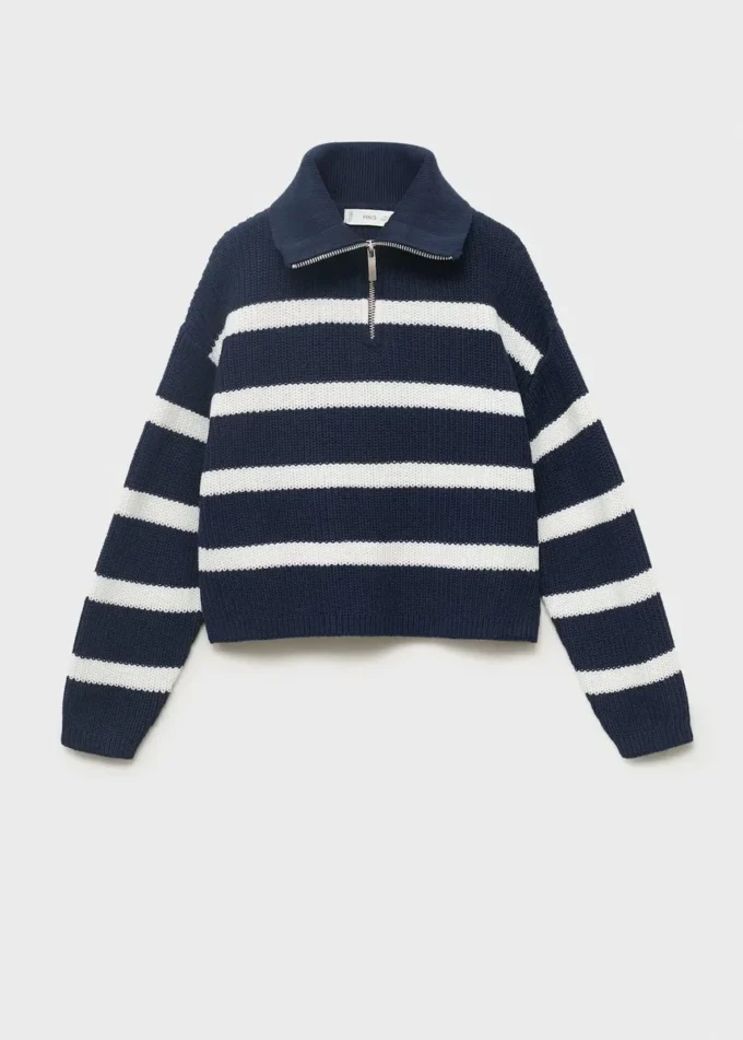 Pull en maille avec col Perkins