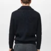 Pull en maille avec col zippé Pull en maille avec col zippé