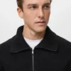 Pull en maille avec col zippé Pull en maille avec col zippé