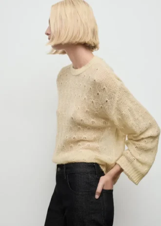 Pull en maille avec motif dentelle