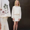 Pull en maille avec motif dentelle