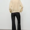 Pull en maille avec motif dentelle