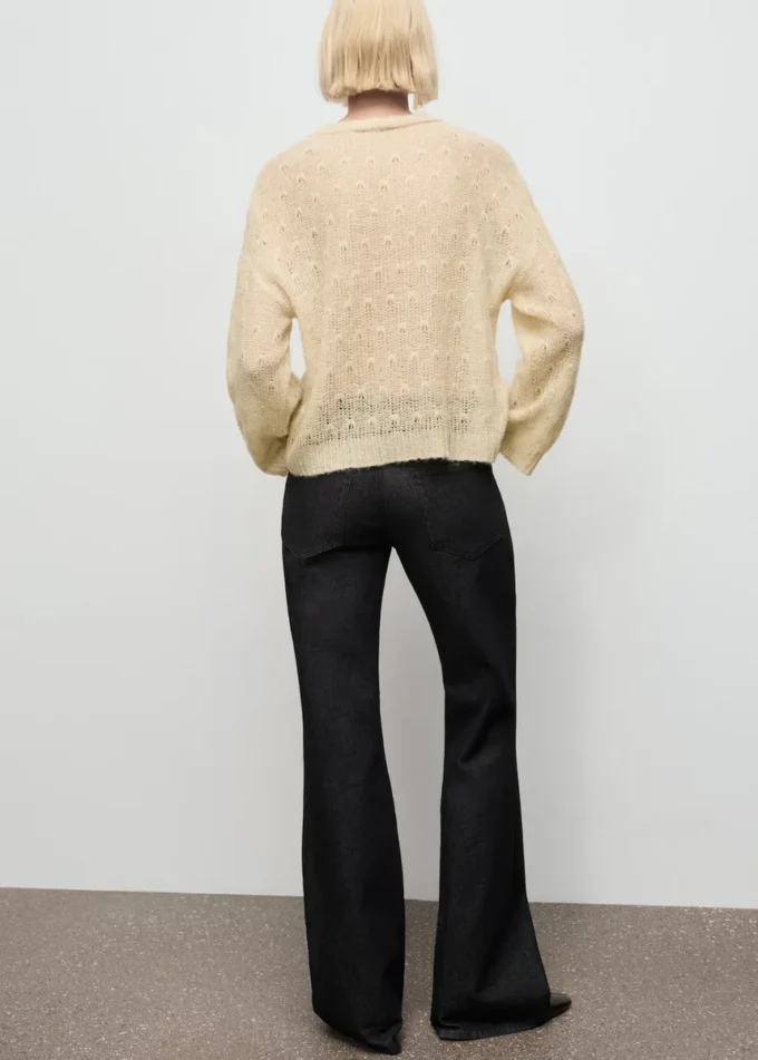 Pull en maille avec motif dentelle
