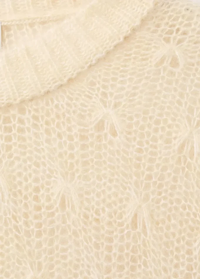Pull en maille avec motif dentelle