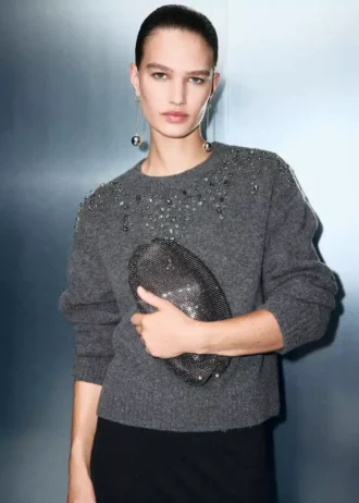 Pull en maille avec paillettes