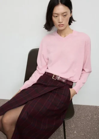 Pull en maille à col en V