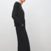 Pull en maille à col en V
