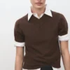 Pull en maille à col en V