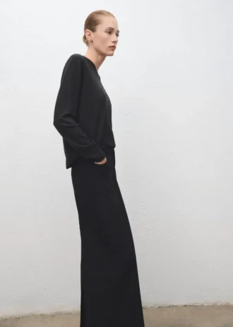 Pull en maille à col en V