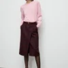 Pull en maille à col en V