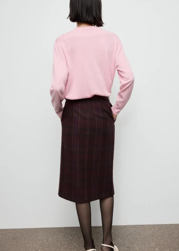 Pull en maille à col en V