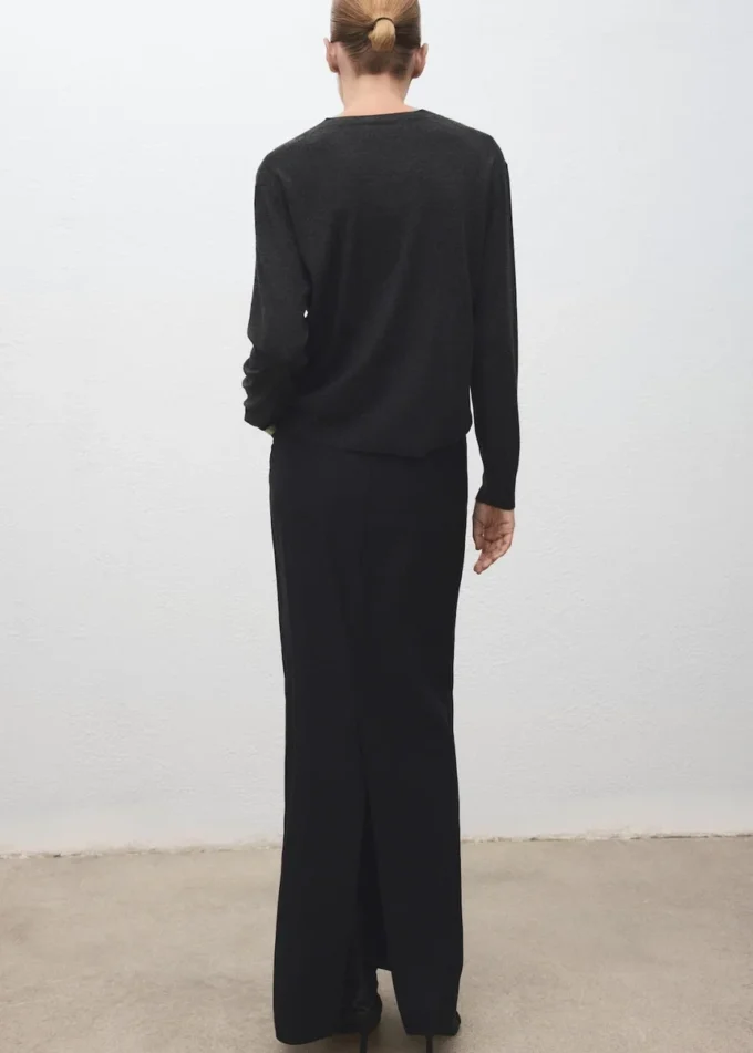 Pull en maille à col en V