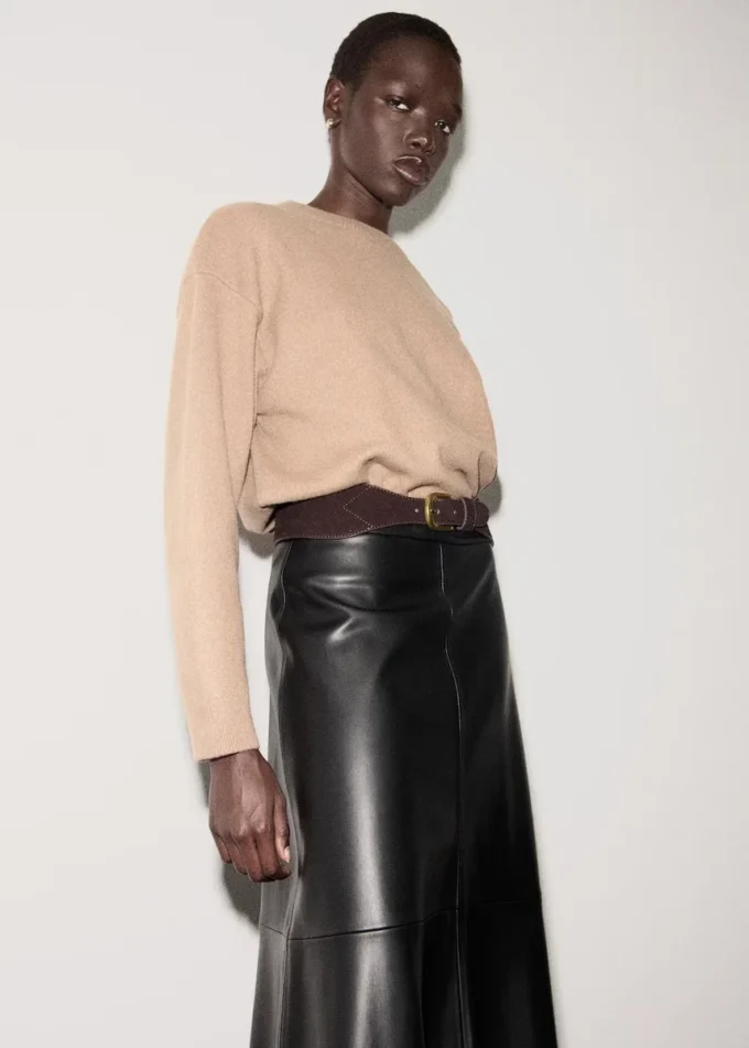 Pull en maille à col rond