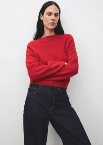 Pull en maille à col rond