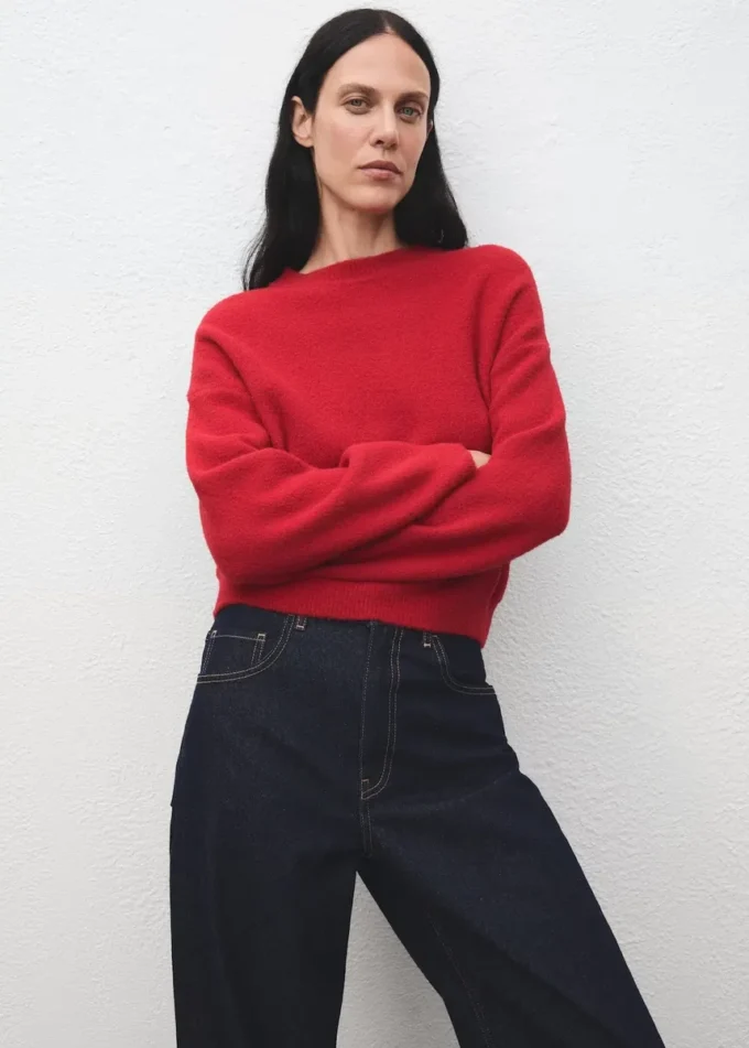 Pull en maille à col rond