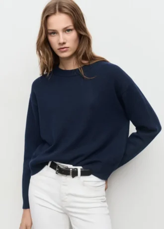 Pull en maille à col rond