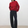 Pull en maille à col rond