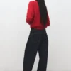 Pull en maille à col rond