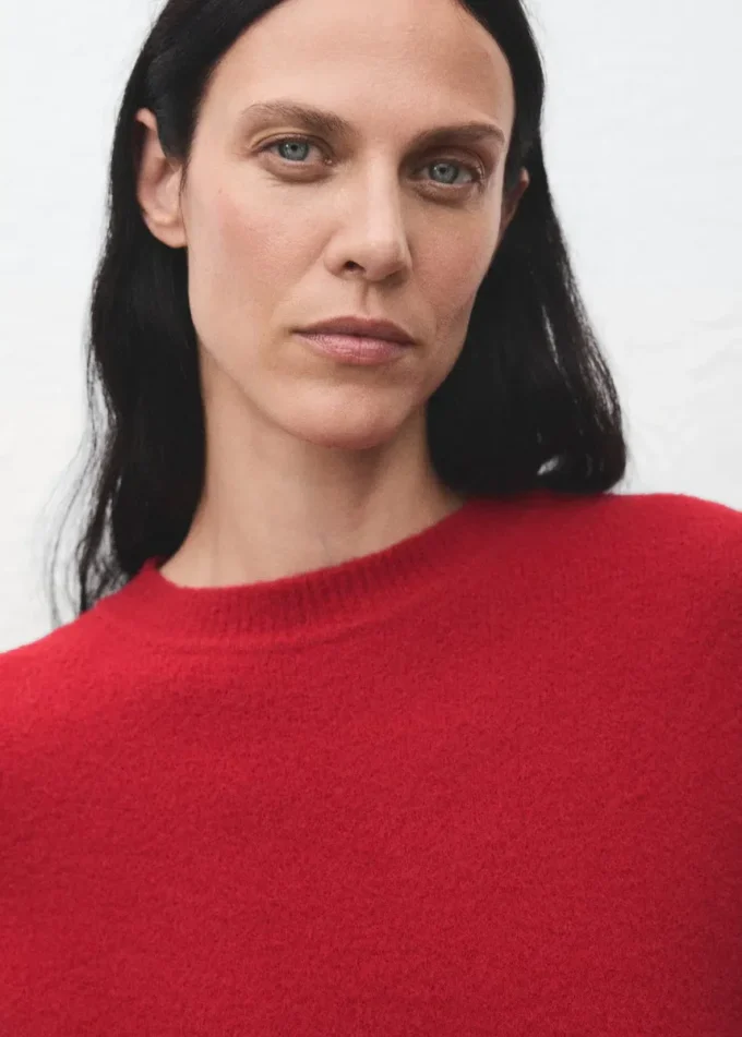Pull en maille à col rond