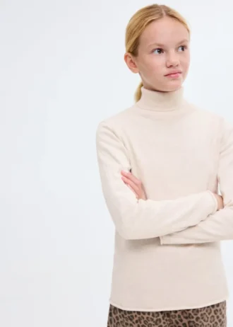Pull en maille à col roulé
