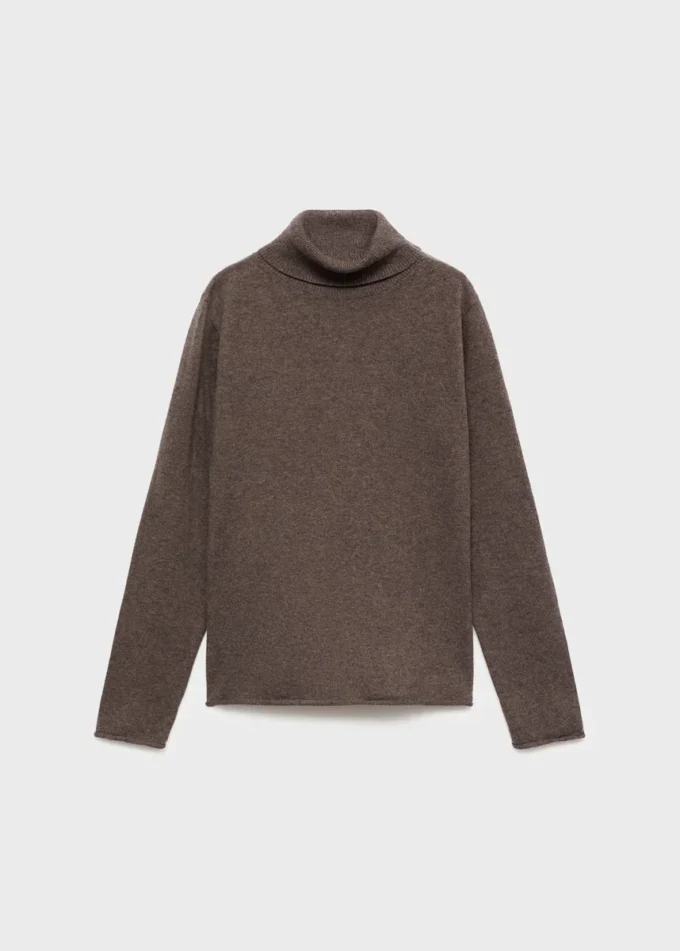 Pull en maille à col roulé