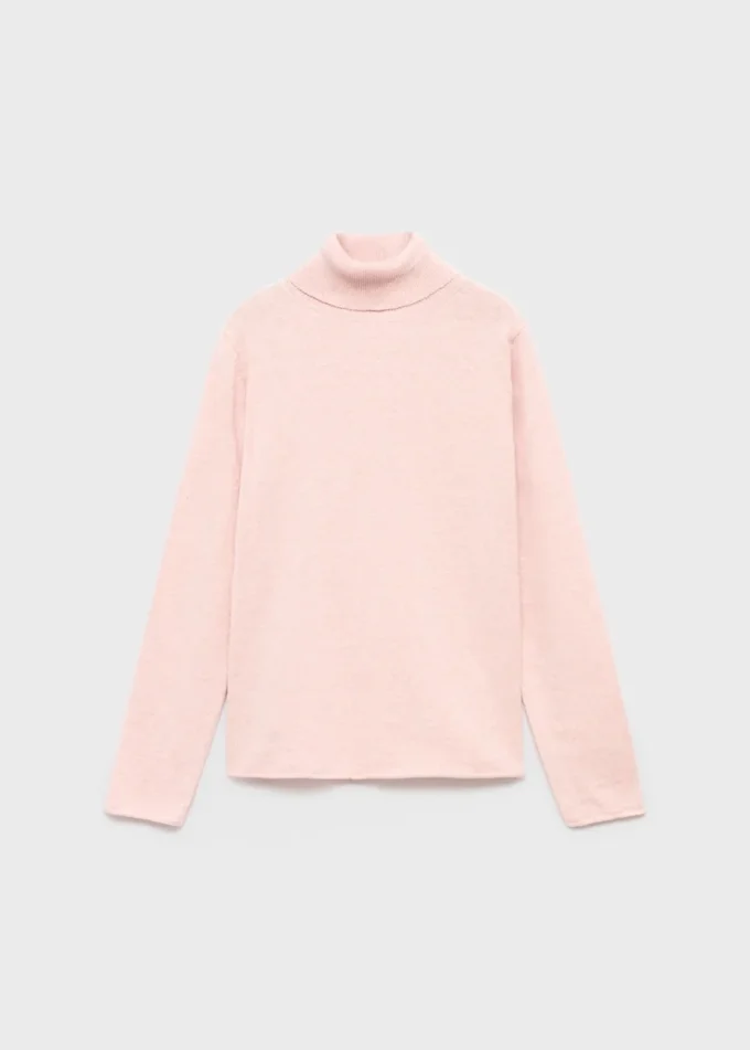 Pull en maille à col roulé