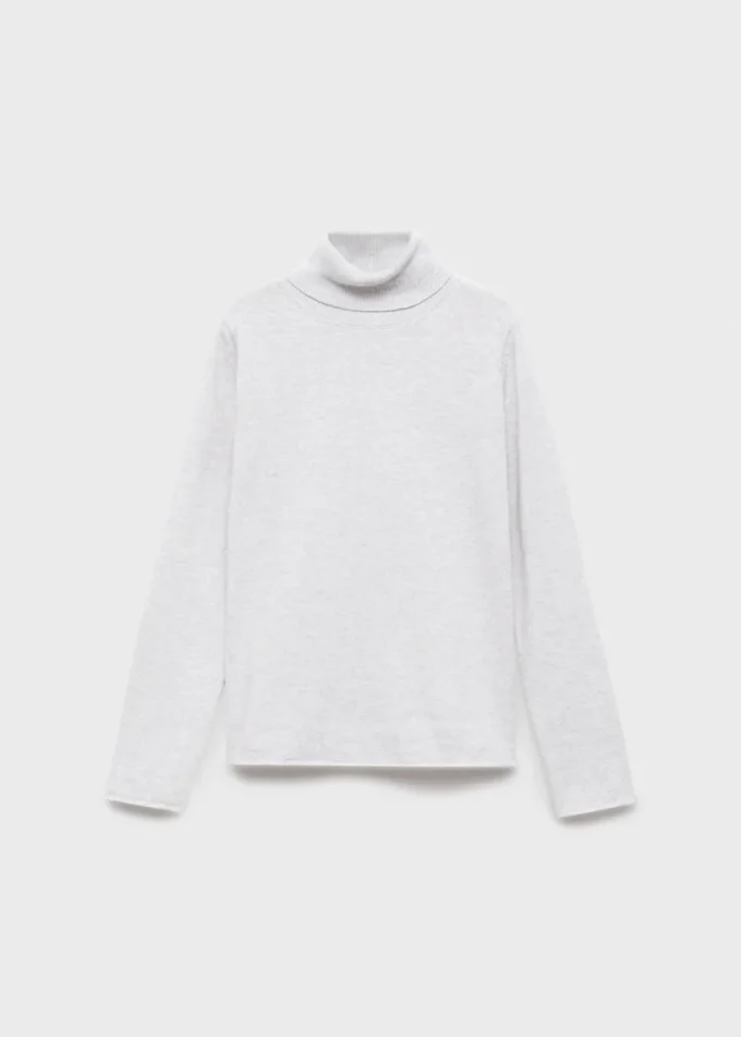 Pull en maille à col roulé