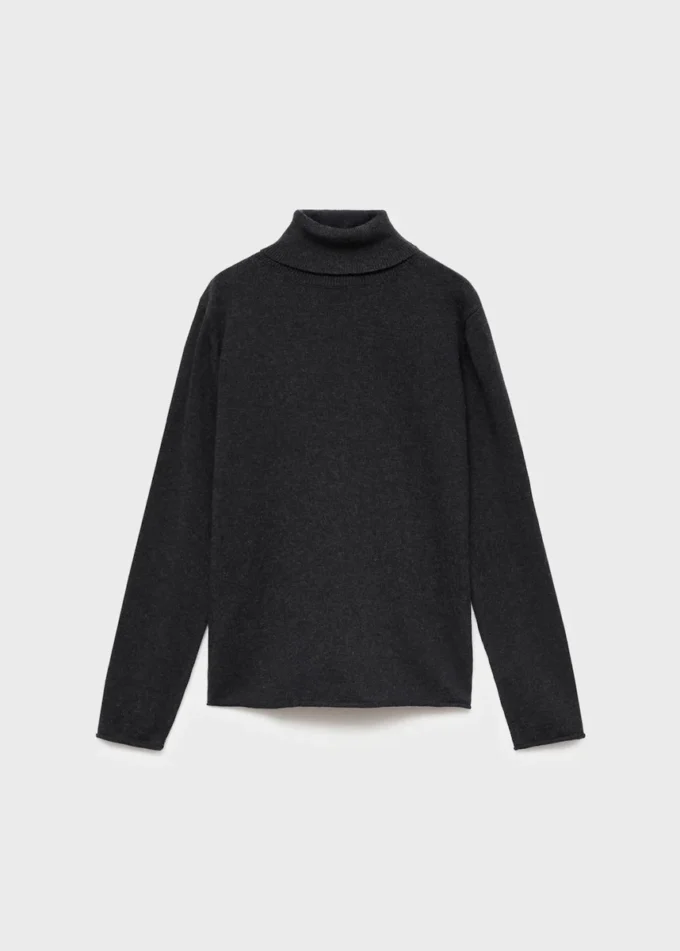 Pull en maille à col roulé