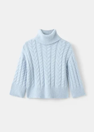 Pull en maille à col roulé