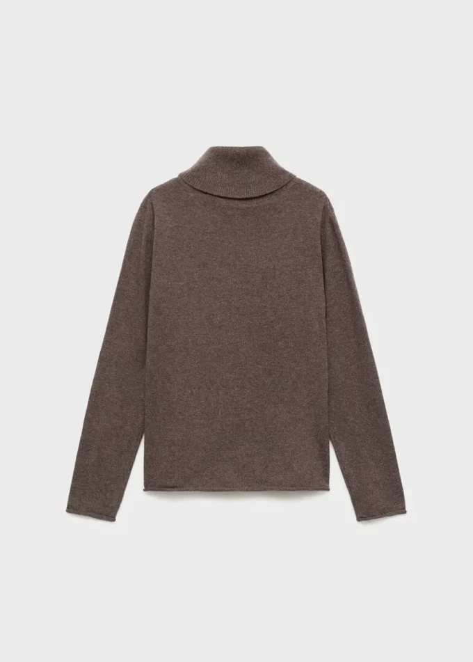 Pull en maille à col roulé