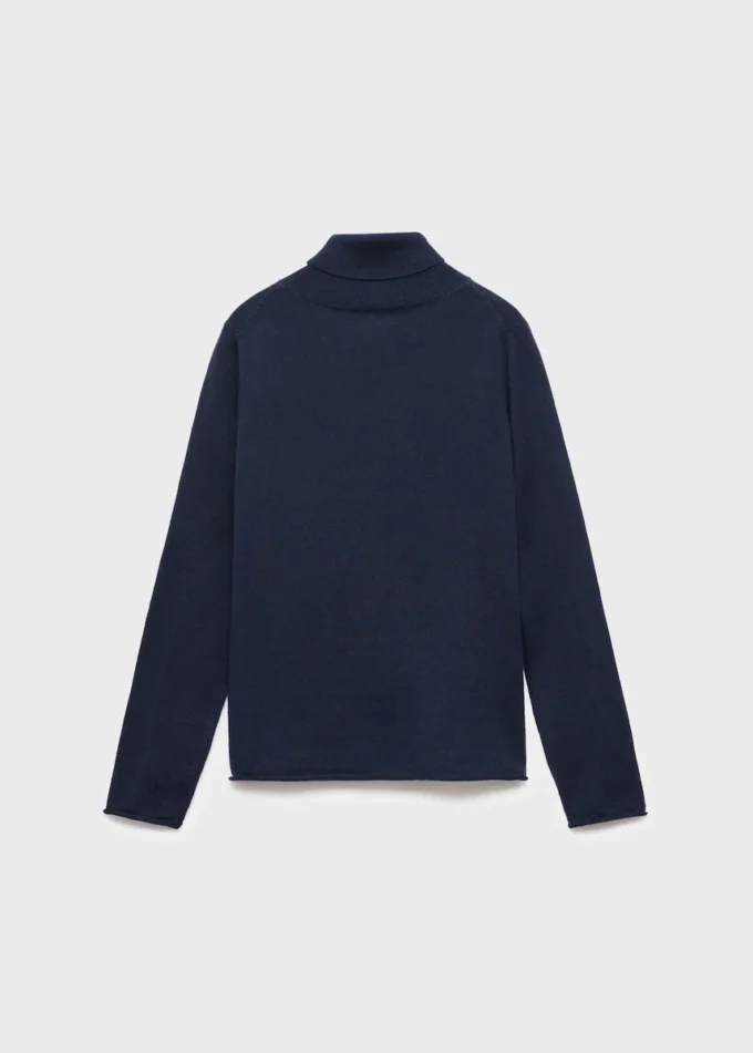 Pull en maille à col roulé