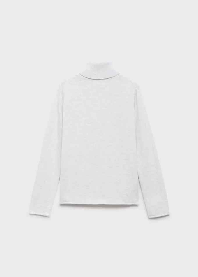 Pull en maille à col roulé