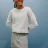 Pull en maille côtelée