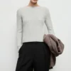 Pull en maille côtelée