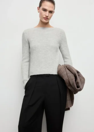 Pull en maille côtelée