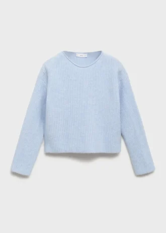 Pull en maille côtelée