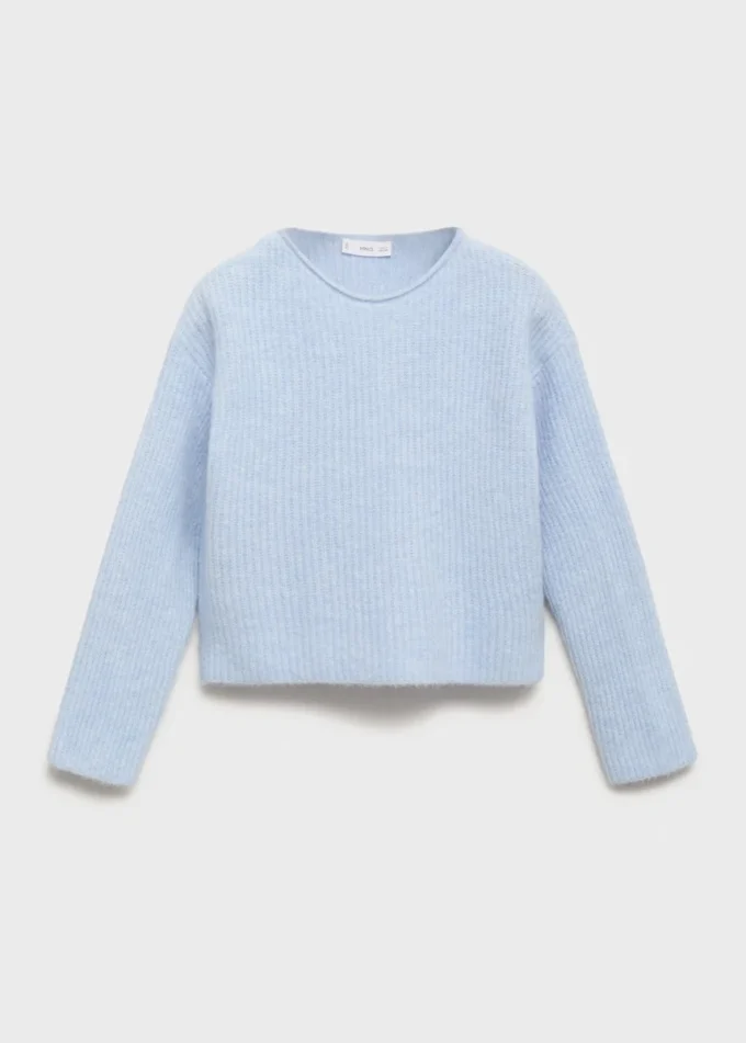 Pull en maille côtelée