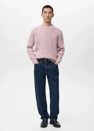 Pull en maille côtelée
