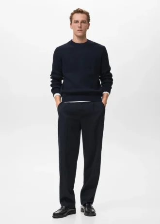 Pull en maille côtelée