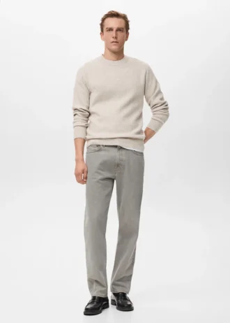 Pull en maille côtelée
