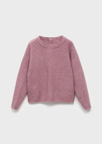 Pull en maille côtelée