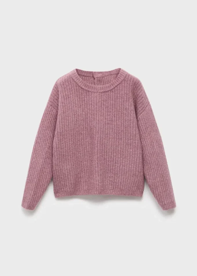 Pull en maille côtelée