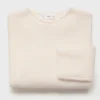 Pull en maille côtelée